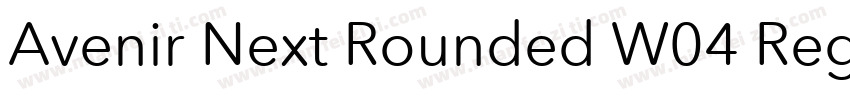 Avenir Next Rounded W04 Regular字体转换